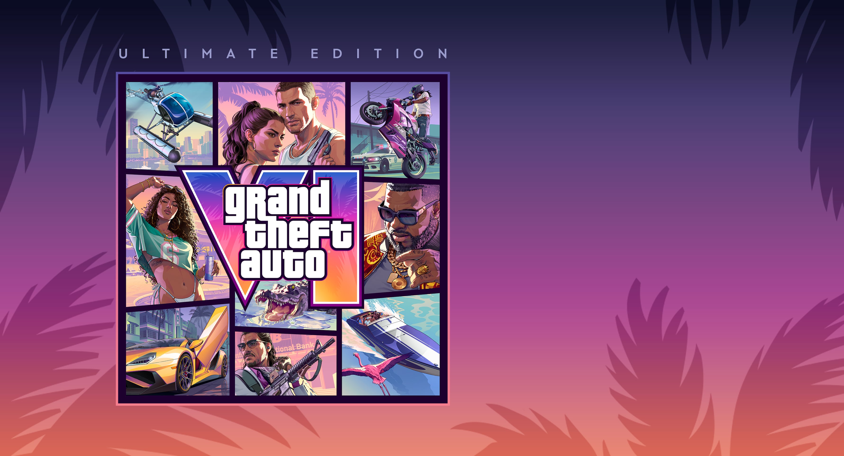 Key art oficial da Ultimate Edition de GTA VI.